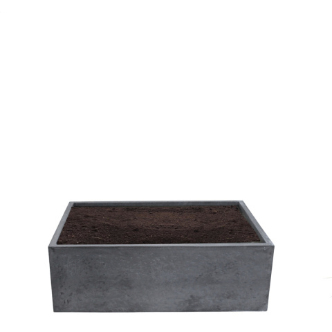 DONICA MROZOODPORNA Z WŁÓKNA SZKLANEGO 150X150X35CM CIEMNY BETON DONICA MROZOODPORNA Z WŁÓKNA SZKLANEGO 150X150X35CM CIEMNY BETON