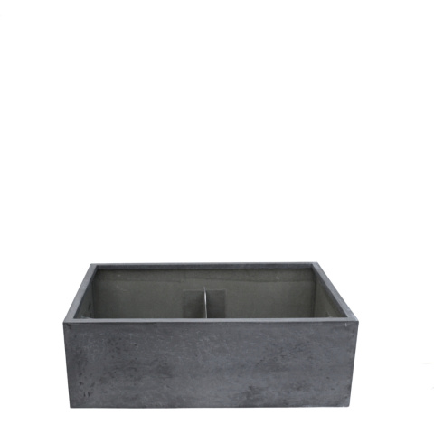 DONICA MROZOODPORNA Z WŁÓKNA SZKLANEGO 150X150X35CM CIEMNY BETON DONICA MROZOODPORNA Z WŁÓKNA SZKLANEGO 150X150X35CM CIEMNY BETON