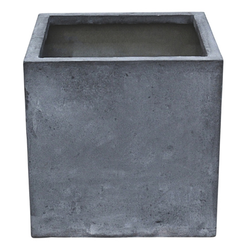 DONICA MROZOODPORNA Z WŁÓKNA SZKLANEGO 60X60X60 CM CIEMNY BETON DONICA MROZOODPORNA Z WŁÓKNA SZKLANEGO 60X60X60 CM CIEMNY BETON