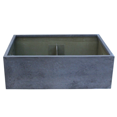 DONICA MROZOODPORNA Z WŁÓKNA SZKLANEGO CIEMNY BETON 120x80x40 cm DONICA MROZOODPORNA Z WŁÓKNA SZKLANEGO CIEMNY BETON 120x80x40 cm