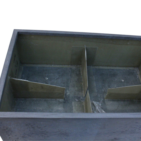 DONICA MROZOODPORNA Z WŁÓKNA SZKLANEGO CIEMNY BETON 120x80x40 cm DONICA MROZOODPORNA Z WŁÓKNA SZKLANEGO CIEMNY BETON 120x80x40 cm