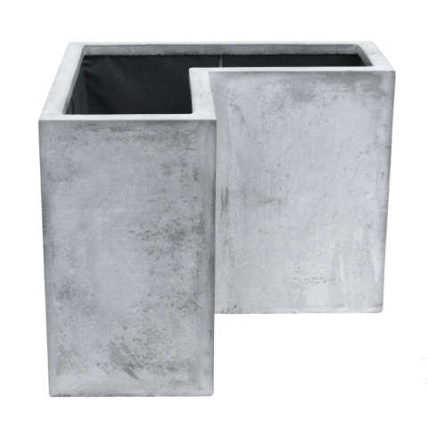 DONICA Z WŁÓKNA SZKLANEGO W KSZTAŁCIE LITERY L 70X70X90X40 CM DONICA Z WŁÓKNA SZKLANEGO W KSZTAŁCIE LITERY L 70X70X90X40 CM