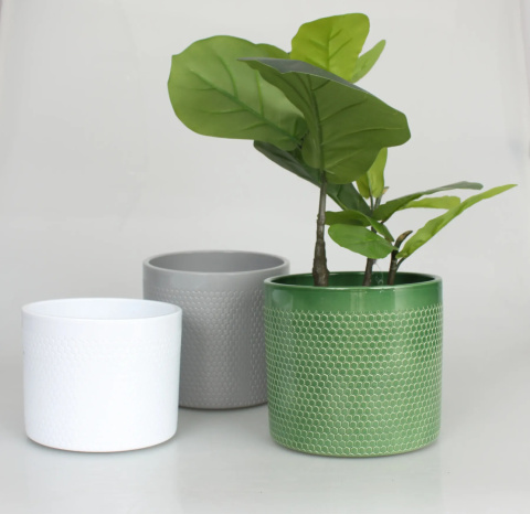 Osłonki ceramiczne w kropki kompozycja donic Osłonki ceramiczne w kropki kompozycja donic
