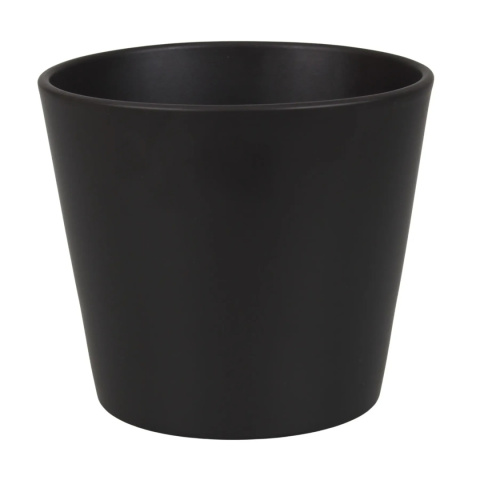 OSŁONKA CERAMICZNA DONICA BEZ OTOWORU Z CERAMIKI ANTRACYT MATOWA GŁADKA PROSTA OSŁONKA CERAMICZNA DONICA BEZ OTOWORU Z CERAMIKI ANTRACYT MATOWA GŁADKA PROSTA