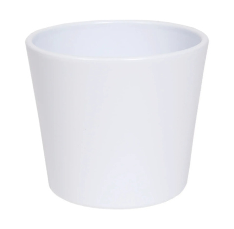 OSŁONKA CERAMICZNA GŁADKA BIAŁA MATOWA PROSTA OSŁONKA CERAMICZNA GŁADKA BIAŁA MATOWA PROSTA