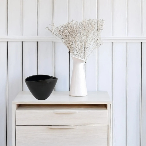 osłonka ceramiczna czarna dekoracja kompozycja osłonka ceramiczna czarna dekoracja kompozycja