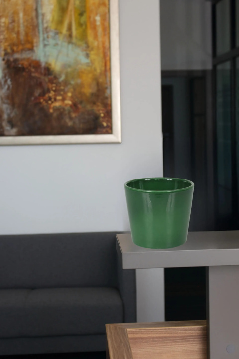OSŁONKA CERAMICZNA ZIELONA KOMPOZYCJA DEKORACJA OSŁONKA CERAMICZNA ZIELONA KOMPOZYCJA DEKORACJA
