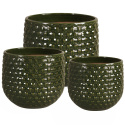 OSŁONKA CERAMICZNA SZKLIWIONA ZIELONA