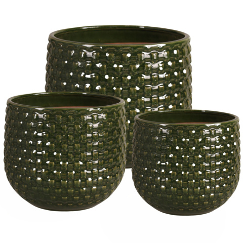 OSŁONKA CERAMICZNA SZKLIWIONA ZIELONA OSŁONKA CERAMICZNA SZKLIWIONA ZIELONA