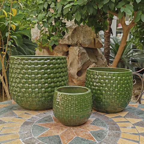 OSŁONKA CERAMICZNA SZKLIWIONA ZIELONA OSŁONKA CERAMICZNA SZKLIWIONA ZIELONA