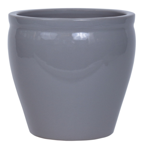 CERAMICZNA DONICA MROZOODPORNA SZKLIWIONA JASNY GRAFIT CERAMICZNA DONICA MROZOODPORNA SZKLIWIONA JASNY GRAFIT
