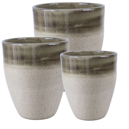 CERAMICZNA DONICA MROZOODPORNA SZKLIWIONAPISTACJA OGRODOWA