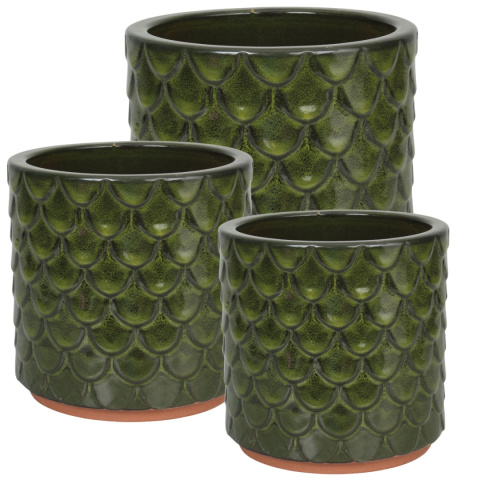 CERAMICZNA DONICA SZKLIWIONA ZIELONA MROZOODPORNA CERAMICZNA DONICA SZKLIWIONA ZIELONA MROZOODPORNA