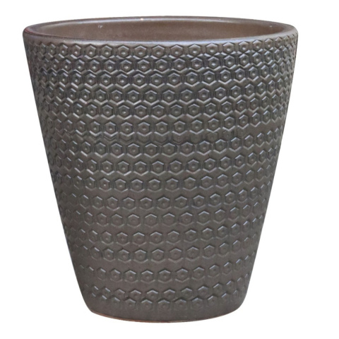 DONICA CERAMICZNA SZKLIWIONA MROZOODPORNA PINEO SZARA OGRODOWA DONICA CERAMICZNA SZKLIWIONA MROZOODPORNA PINEO SZARA OGRODOWA