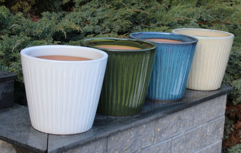 DONICA CERAMICZNA SZKLIWIONA MROZOODPORNA KREMOWA DONICA CERAMICZNA SZKLIWIONA MROZOODPORNA KREMOWA