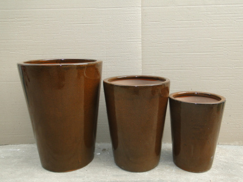 DONICA CERAMICZNA SZKLIWIONA MROZOODPORNA OGRODOWA BRĄZOWA DONICA CERAMICZNA SZKLIWIONA MROZOODPORNA OGRODOWA BRĄZOWA
