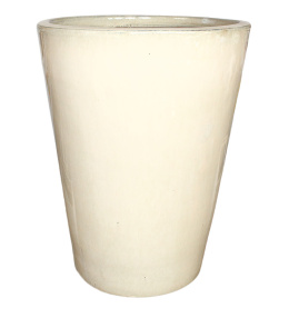 DONICA CERAMICZNA SZKLIWIONA MROZOODPORNA OGRODOWA KREMOWA H:54x42cm
