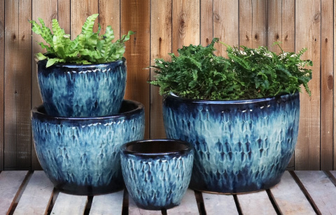 DONICA CERAMICZNA SZKLIWIONA MROZOODPORNA OGGRODOWA ZEWNĘTRZNA DEKORACJA DONICA CERAMICZNA SZKLIWIONA MROZOODPORNA OGGRODOWA ZEWNĘTRZNA DEKORACJA