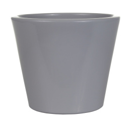 OSŁONKA CERAMICZNA JASNY GRAFIT MAT GŁADKA H27 Ø32 cm