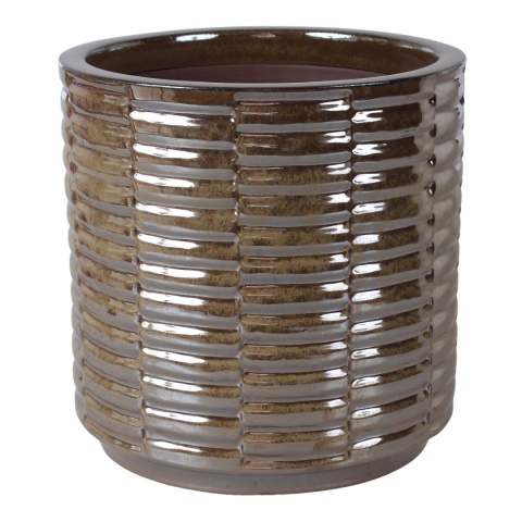 DONICA CERAMICZNA MROZOODPORNA SZKLIWIONA BRĄZOWA DONICA CERAMICZNA MROZOODPORNA SZKLIWIONA BRĄZOWA