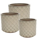 CERAMICZNA DONICA SZKLIWIONA BICOLOR MROZOODPORNA