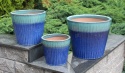 DONICA CERAMICZNA SZKLIWIONA MROZOODPORNA BICOLOR