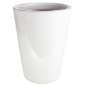 DONICA CERAMICZNA SZKLIWIONA MROZOODPORNA OGRODOWA BIAŁA