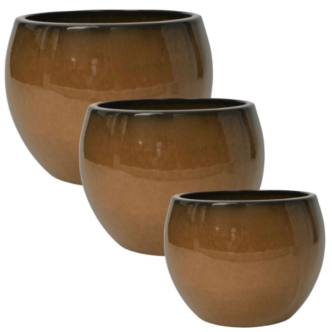 DONICA CERAMICZNA SZKLIWIONA MROZOODPORNA OGRODOWA BRĄZOWA DONICA CERAMICZNA SZKLIWIONA MROZOODPORNA OGRODOWA BRĄZOWA