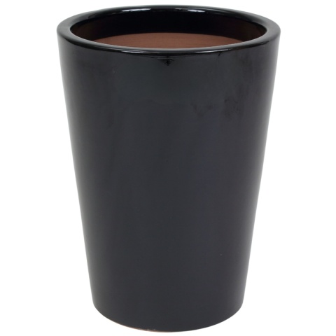 DONICA CERAMICZNA SZKLIWIONA MROZOODPORNA OGRODOWA CZARNA KOMPLET 3SZT DONICA CERAMICZNA SZKLIWIONA MROZOODPORNA OGRODOWA CZARNA KOMPLET 3SZT
