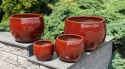 DONICA SZKLIWIONA CERAMICZNA CERAMIKA SZKLIWIONA DONICZKA OGRODOWA ZEWNĘTRZNA