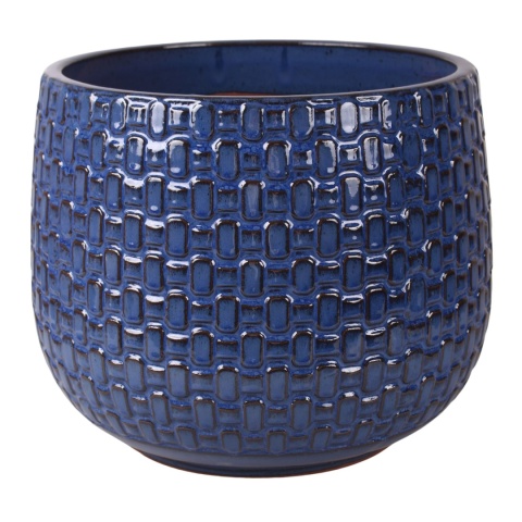 DONICA CERAMICZNA SZKLIWIONA NIEBIESKA KOMPLET 4SZT OGRODOWA MROZOODPORNA DONICA CERAMICZNA SZKLIWIONA NIEBIESKA KOMPLET 4SZT OGRODOWA MROZOODPORNA