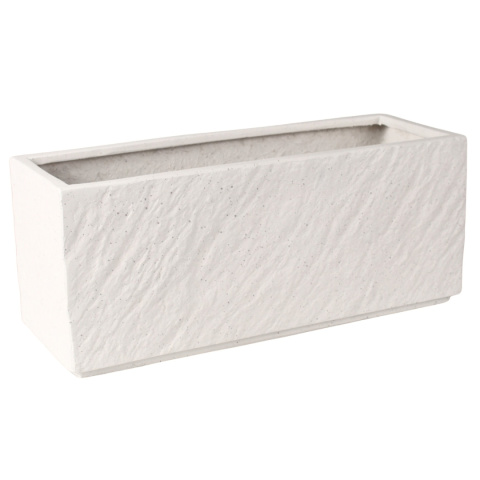 DONICA MROZOODPORNA BIAŁA 70x26x31cm OGRODOWA DONICA MROZOODPORNA BIAŁA 70x26x31cm OGRODOWA