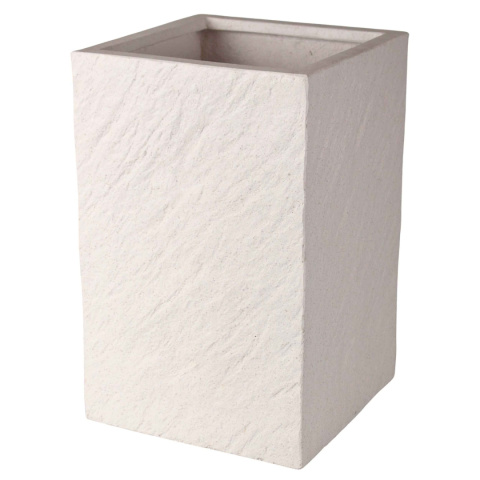 DONICA MROZOODPORNA BIAŁA OGRODOWA ZEWNĘTRZNA 37xx37xH:57cm DONICA MROZOODPORNA BIAŁA OGRODOWA ZEWNĘTRZNA 37xx37xH:57cm