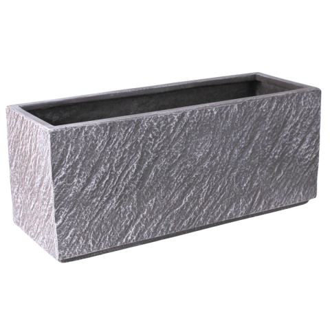 DONICA MROZOODPORNA GRAFITOWA OGRODOWA ZEWNĘTRZNA40x15x16cm DONICA MROZOODPORNA GRAFITOWA OGRODOWA ZEWNĘTRZNA40x15x16cm