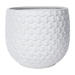 OSŁONKA CERAMICZNA SZKLIWIONA BIAŁA