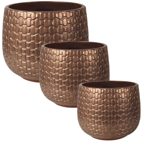OSŁONKA CERAMICZNA SZKLIWIONA ZŁOTA KOMPLET 3SZT DEKORACJA DO DOMU OSŁONKA CERAMICZNA SZKLIWIONA ZŁOTA KOMPLET 3SZT DEKORACJA DO DOMU