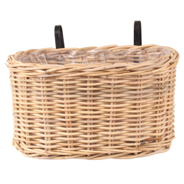 OSŁONKA RATTANOWA BALKONOWA DONICA Z RATTANU NATURALNA