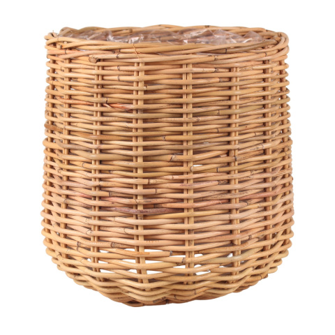 OSŁONKA RATTANOWA DONICA Z RATTANU NATURALNA WAZA SZARA OSŁONKA RATTANOWA DONICA Z RATTANU NATURALNA WAZA SZARA