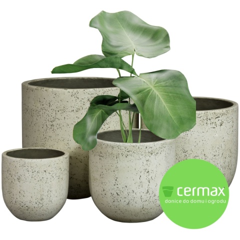 DONICA BETONOWA MROZOODPORNA BIAŁA LEKKI CEMENT KOMPLET 4SZT