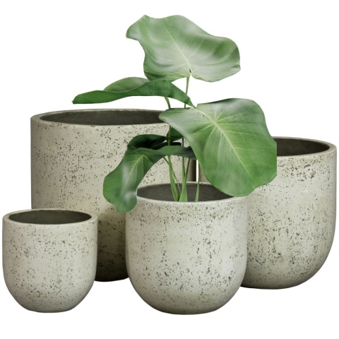 DONICA BETONOWA MROZOODPORNA BIAŁA LEKKI CEMENT KOMPLET 4SZT