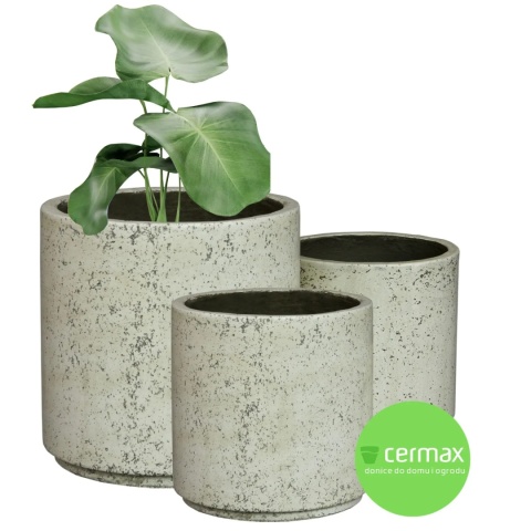 DONICA BETONOWA MROZOODPORNA BIAŁA LEKKI CEMENT KOMPLET 3SZT