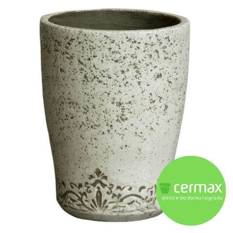 DONICA OKRĄGŁA MROZOODPORNA LEKKI CEMENT BIAŁA KOMPLET 3SZT.