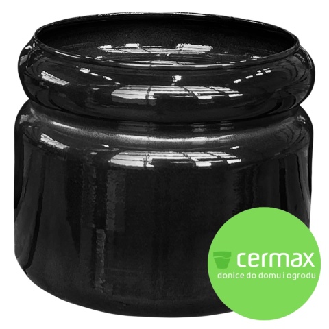 DONICA Z METALU METALOWA RANDOLF KOMPLET 3SZT. CZARNA