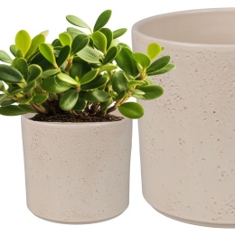 OSŁONKA CERAMICZNA 18x21,6cm BEŻOWA PILLAR LAVA