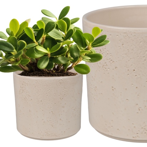 OSŁONKA CERAMICZNA 18x21,6cm BEŻOWA PILLAR LAVA