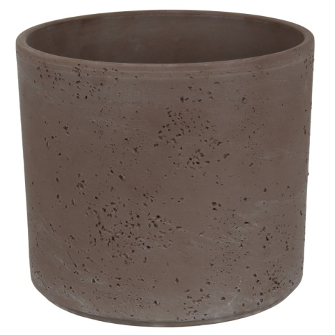 OSŁONKA CERAMICZNA 18x21,6cm BRĄZOWA PILLAR LAVA CERMAX