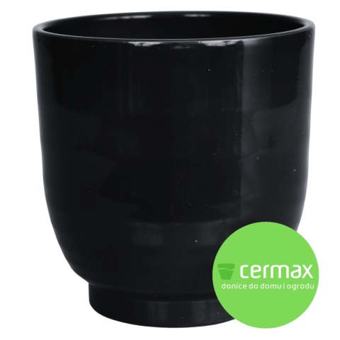 OSŁONKA CERAMICZNA CZARNA 27,5xH:27,5 cm