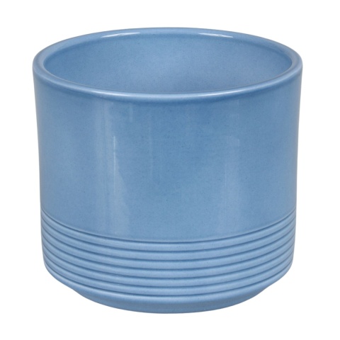 OSŁONKA CERAMICZNA KOMPLET 4SZT NIEBIESKA LAZUR CYLINDER RILLE 992