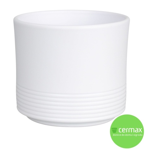 OSŁONKA CERAMICZNA KOMPLET 4SZT BIAŁA MAT CYLINDER RILLE 992