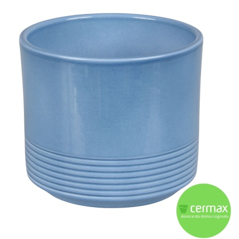 OSŁONKA CERAMICZNA KOMPLET 4SZT NIEBIESKA LAZUR CYLINDER RILLE 992